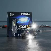 Lâmpada LED Shocklight S14x H4 5000lm 6500K Luz Branca Automotiva