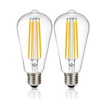 Lâmpada LED SHUWDKAR 12V 6W 60W equivalente E26 2700K, pacote com 2