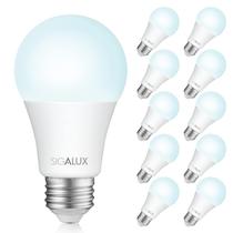 Lâmpada LED Sigalux A19 9,5 W 5000 K 800 LM, pacote com 10 Lâmpada LED Sigalux A19 9,5 W 5000 K 800 LM, pacote com 10