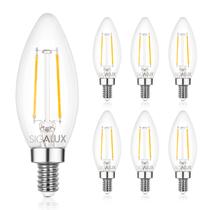 Lâmpada LED Sigalux E12 5W 5000K regulável, pacote com 6 unidades, listada pela UL