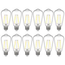 Lâmpada LED Sigalux Edison ST58 Filament Clear 6W 5000K E26 12Pk Lâmpada LED Sigalux Edison ST58 Filament Clear 6W 5000K E26 12Pk