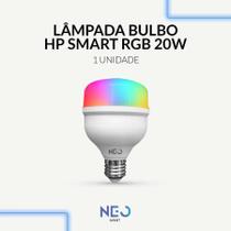 Lampada Led Smart Wifi 2.4 GHz Bulbo Hp 20w 30w 40w 50w 2700K 6500K RGB Colorido E27 110v 220v Neo Avant