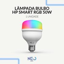 Lampada Led Smart Wifi 2.4 GHz Bulbo Hp 20w 30w 40w 50w 2700K 6500K RGB Colorido E27 110v 220v Neo Avant