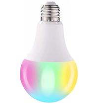 Lampada Led Smart Wifi Inteligente App Celular RGB Iluminaçao Ajustavel 10W Programavel Decoraçao Casa Dimerizaçao Sala Quarto Relaxante