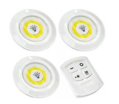 Lampada Led Spot Sem Fio 3 Em 1 Com Controle Remoto 16 Leds - Booglee