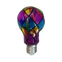 Lâmpada LED ST64 4W Com Base E26, Lâmpada De Vidro Colorido, Decoração Romântica Para Casa