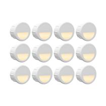 Lâmpada LED Step Riser GOLED Φ1 Halfmoon 12V 3000K, pacote com 12