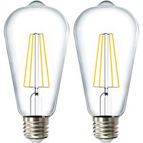 Lâmpada LED Sunco Edison ST64 8,5 W (800 lm) 3000 K, pacote com 2