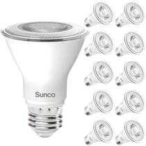 Lâmpada LED Sunco PAR20 7W 3000K 470lm regulável IP65, pacote com 10 Lâmpada LED Sunco PAR20 7W 3000K 470lm regulável IP65, pacote com 10