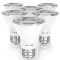 Lâmpada LED Sunco PAR20 7W (equivalente a 50W), 5000K, regulável, pacote com 6 Lâmpada LED Sunco PAR20 7W (equivalente a 50W), 5000K, regulável, pacote com 6