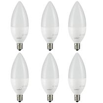 Lâmpada LED Sunlite B11 Frosted Torpedo Tip de 4,5 W (pacote com 6)