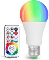 Lâmpada LED SUNNEST 10W RGBW 900LM E26 com controle remoto