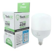 Lâmpada Led Super Bulbo 40w Alta Potência Bivolt Branco Frio- Techluz