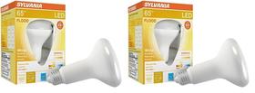 Lâmpada LED Sylvania Flood BR30 9W 800lm 3000K regulável com 2 unidades
