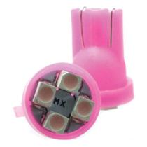 Lâmpada Led T10 12v 4smd1210 Rosa Par Lâmpada Led T10 12v 4smd1210 Rosa Par