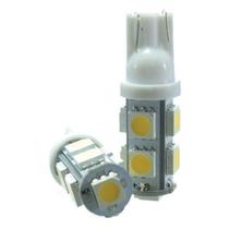 Lâmpada Led T10 12v 9smd5050 Branca Quente Par Lâmpada Led T10 12v 9smd5050 Branca Quente Par