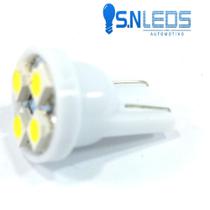 Lampada led t10 4 leds branco w5 automotivo painel Lampada led t10 4 leds branco w5 automotivo painel