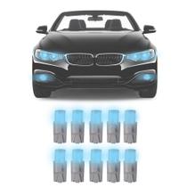 Lampada Led T10 Automotiva Esmagadinha Universal Luz Azul 10 Peças - Shekparts