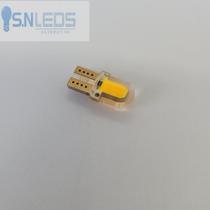Lâmpada Led T10 Chip Cob Gel 6000k Amarelo silicone