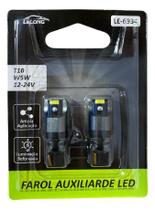 Lâmpada Led T10 W5w Lelong 12-24v Canbus Branco Cinza-escuro Branco-frio