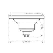 Lâmpada Led Taschibra Ar111 12 12w Gu10 Bivolt 2700k Luz Amarela