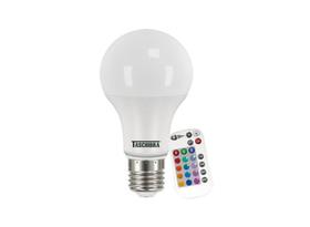 Lâmpada LED Taschibra bulbo E27 autovolt 9w rgb Ir smart colors