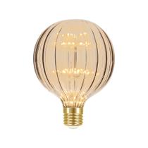 Lâmpada led taschibra fireworks vintage g125 ambar