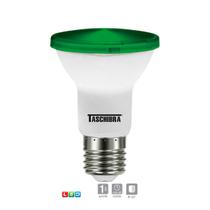 Lâmpada led taschibra par 20 ip65 verde e-27 6w