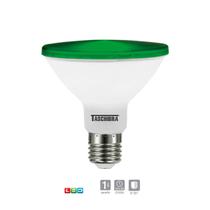 Lâmpada led taschibra par 30 ip 65 verde e-27