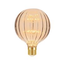 Lâmpada Led Taschibra Vintage Fireworks G125 E27 Bivolt 2200k Amarelo âmbar