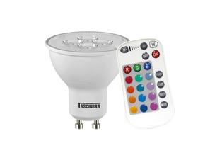 Lampada Led Tdl Rgb Ir 5w Taschibra com Controle Rem.