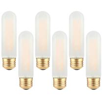 Lâmpada LED TOKCON T10 regulável E26 4W 2700K Soft Warm, pacote com 6 Lâmpada LED TOKCON T10 regulável E26 4W 2700K Soft Warm, pacote com 6