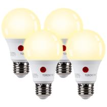 Lâmpada LED TORCHSTAR Dusk to Dawn A19 9W 2700K Pacote com 4