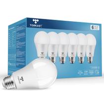 Lâmpada LED Torkase A19 13W (equivalente a 60W/80W/100W), pacote com 6 Lâmpada LED Torkase A19 13W (equivalente a 60W/80W/100W), pacote com 6