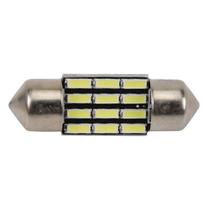 Lâmpada Led Torpedo 31mm 12v 12smd4014 Branca 12 Leds Par