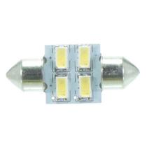 Lâmpada Led Torpedo 31mm 12v 4smd5630 Branca 4 Leds Par Lâmpada Led Torpedo 31mm 12v 4smd5630 Branca 4 Leds Par