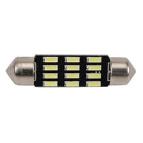 Lâmpada Led Torpedo 39mm 12v 12smd4014 Branca 12 Leds Par