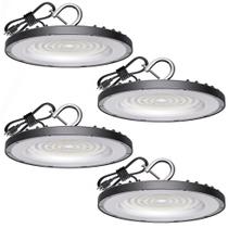 Lâmpada LED UFO de alto brilho Yihuven 150 W 21.000 lm 5000 K IP65, pacote com 4
