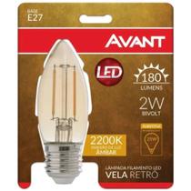 Lâmpada LED Vela E27 Retro Bivolt Avant Lâmpada LED Vela E27 Retro Bivolt Avant