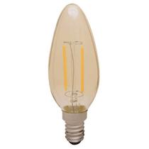 Lâmpada LED Vela Filamento 2W E14 Luz Amarela Empalux