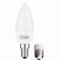 Lampada Led Vela G-light 4w 3000k Leitosa Autovolt