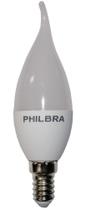 Lampada Led Vela para lustre 4,8w Luz Amarela Bico Torto bocal E14 Philbra