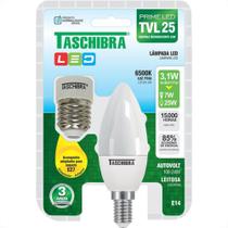 Lampada Led Vela Taschibra 3,1W 6500K Leitosa Tvl25