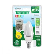 Lampada Led Vela Taschibra 3,1W 6500K Leitosa Tvl25