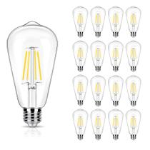Lâmpada LED WinSaled Edison 4W 4000K 450lm E26, pacote com 16