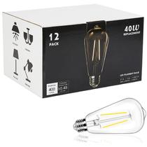 Lâmpada LED WinSaled Edison ST19 4W 5000K 400lm E26, pacote com 12