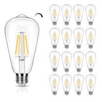 Lâmpada LED WinSaled regulável 4W 3000K E26 450lm, pacote com 16