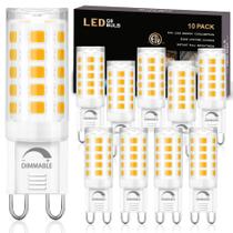 Lâmpada LED winshine G9 regulável 4W 3000K branca quente x10 Lâmpada LED winshine G9 regulável 4W 3000K branca quente x10