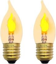 Lâmpada LED XIAOKALAMI E26 com Efeito de Chama - Cristal Transparente