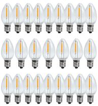 Lâmpada LED YIMILITE C7 Christmas 0,6 W 2200 K E12, pacote com 25